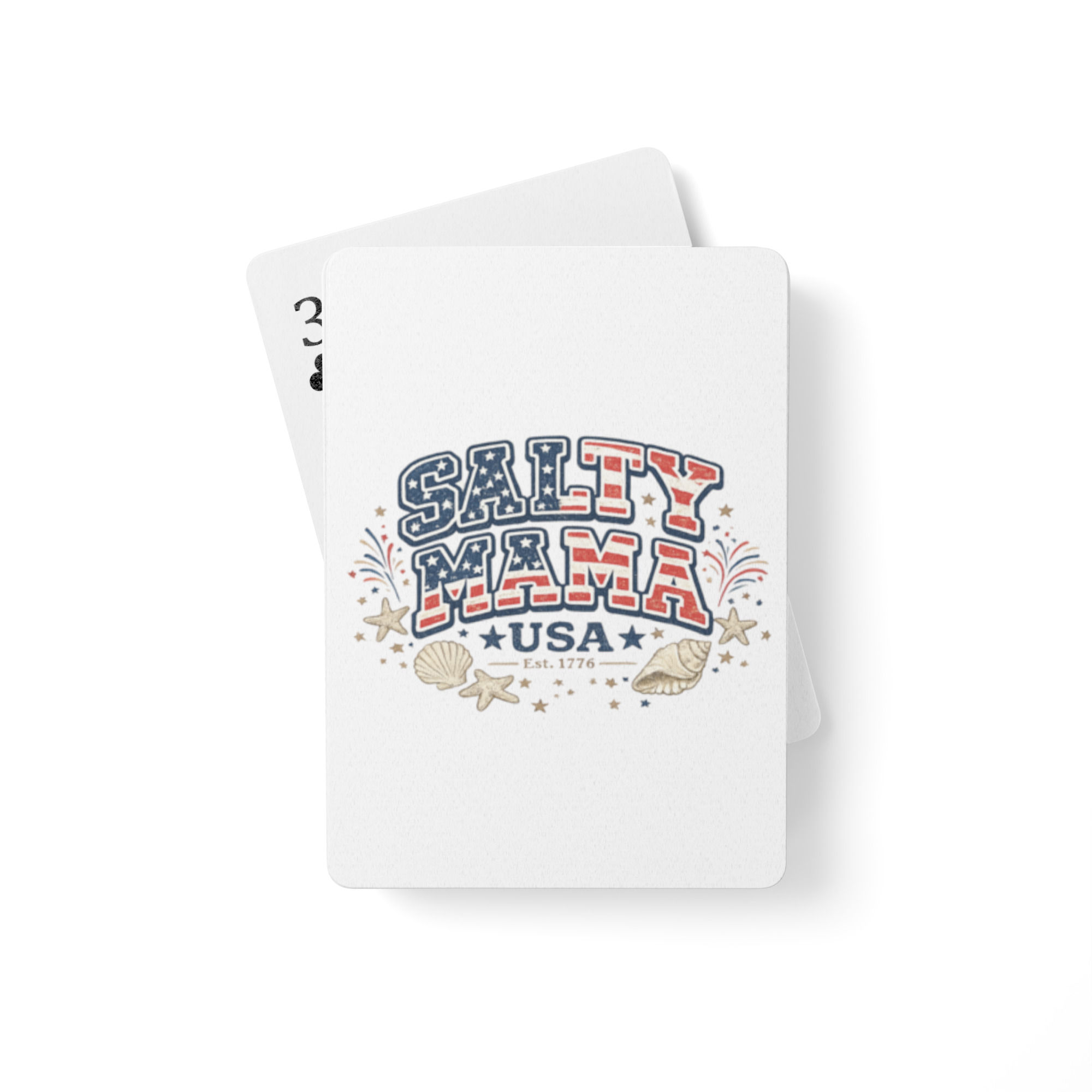 Patriotic USA Salty Mama Playing Cards