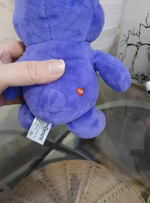 Adopt a plush - Purple care bear, collactable care bear approx 8 inches