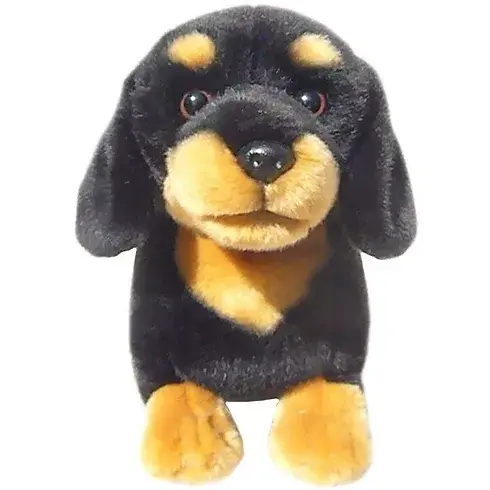 Dachshund black and tan Plush Soft Toy