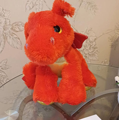 Adopt a Plush Aurora Red Dragon