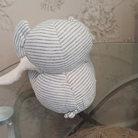 Adopt a plush - baby soft toy elephant with blanket