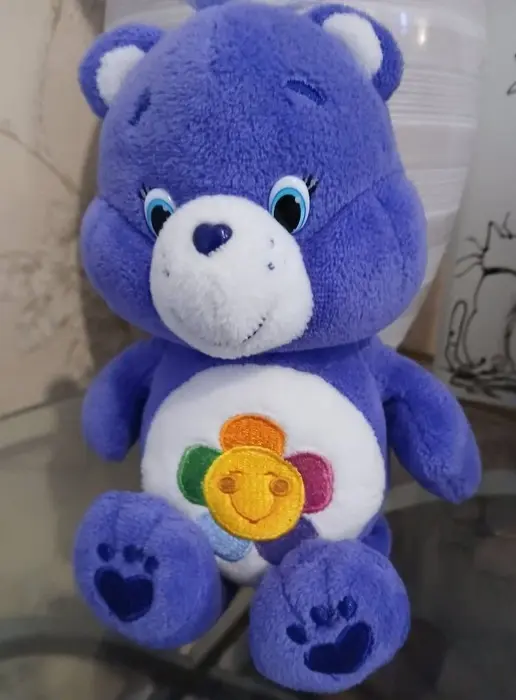 Adopt a plush - Purple care bear, collactable care bear approx 8 inches