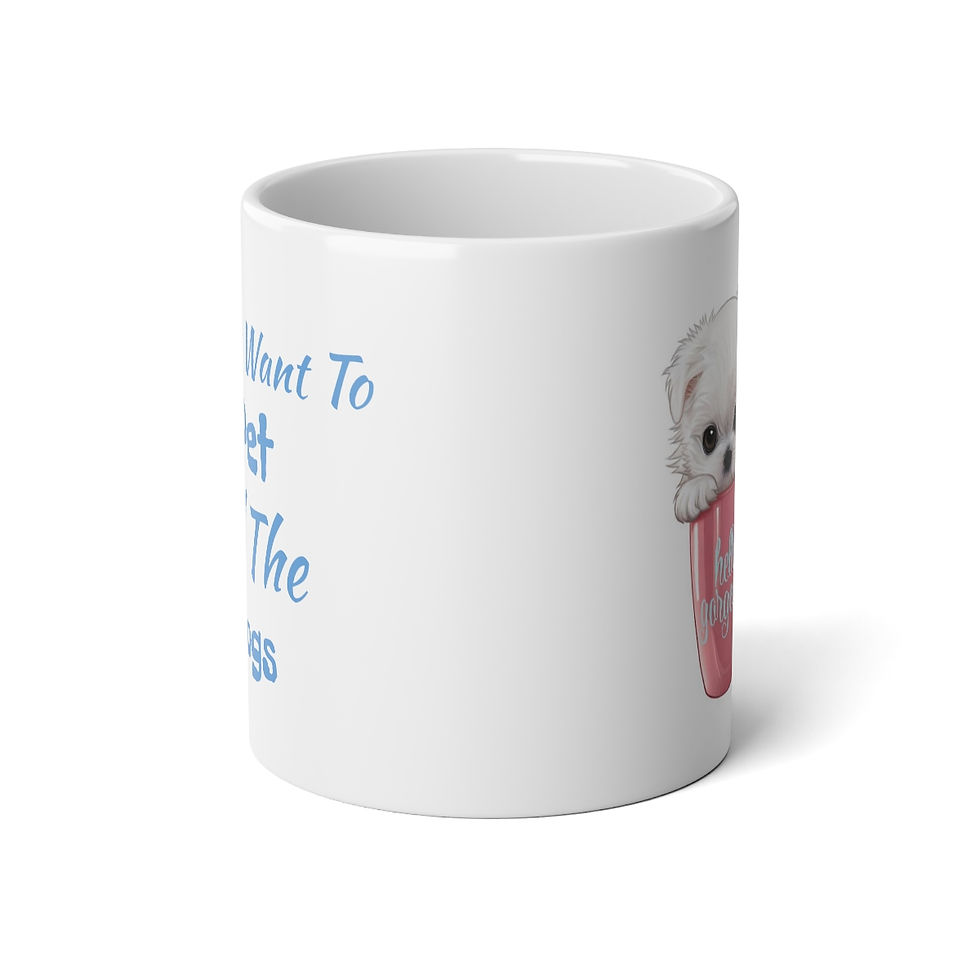 Thumbnail: cute dog Jumbo Mug, 