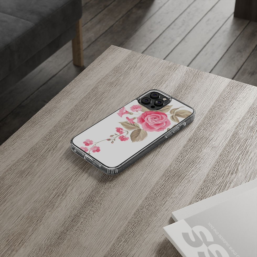 Thumbnail: pink pretty flower Clear Cases