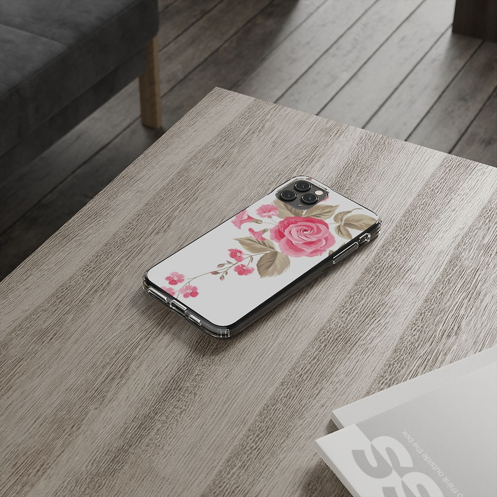 Thumbnail: pink pretty flower Clear Cases