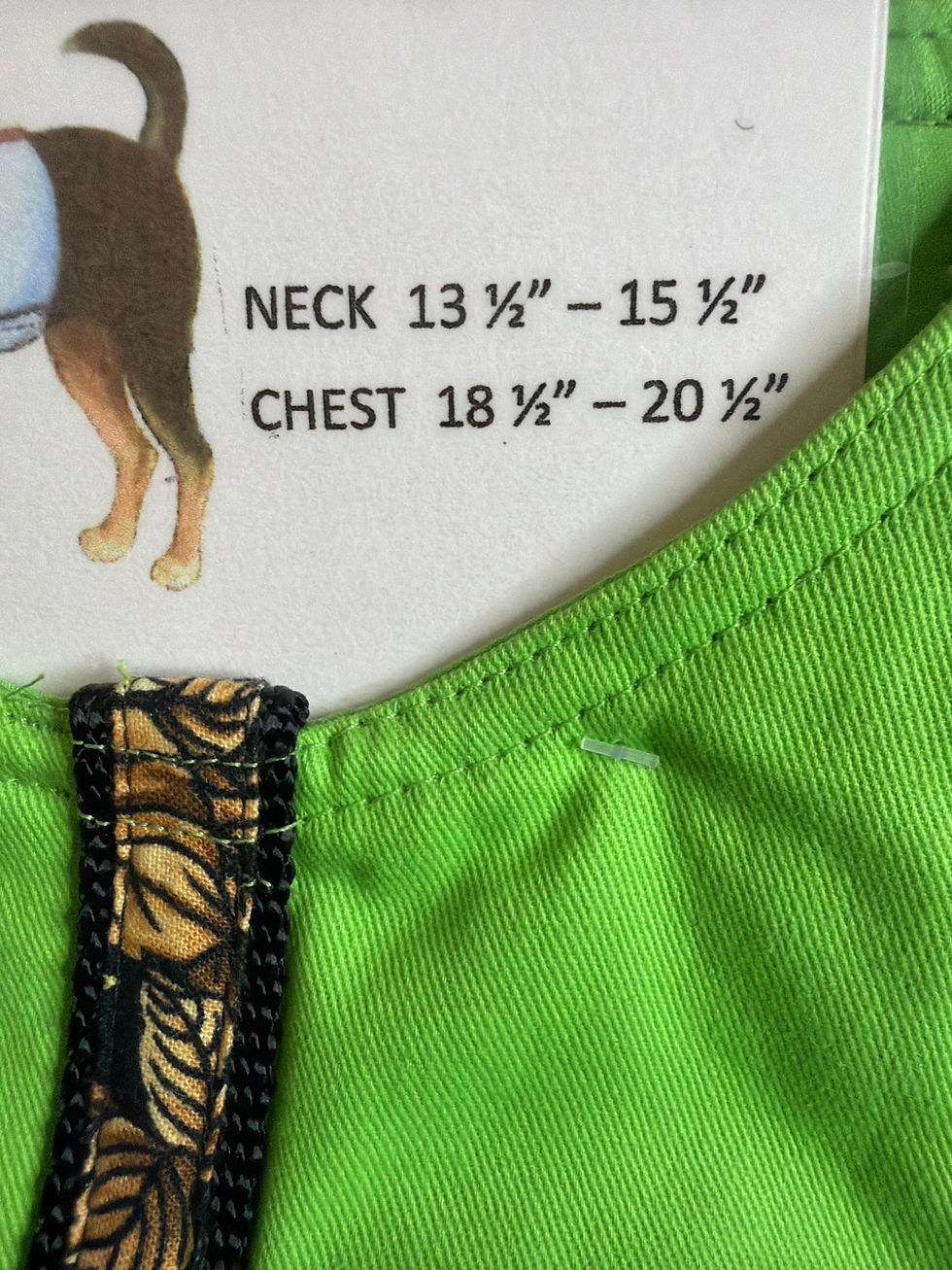 Thumbnail: 13.5-15.5” dog harness Velcro Made by Betty