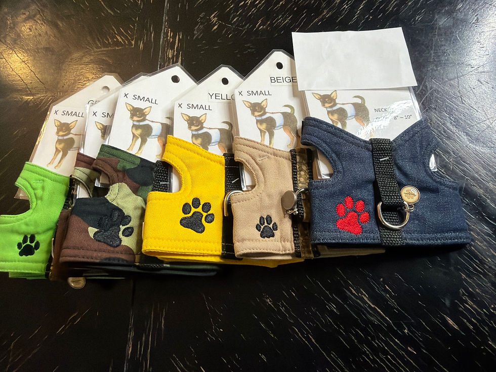 Thumbnail: 5-7”pet puppy or kitten harness Velcro Made by Betty