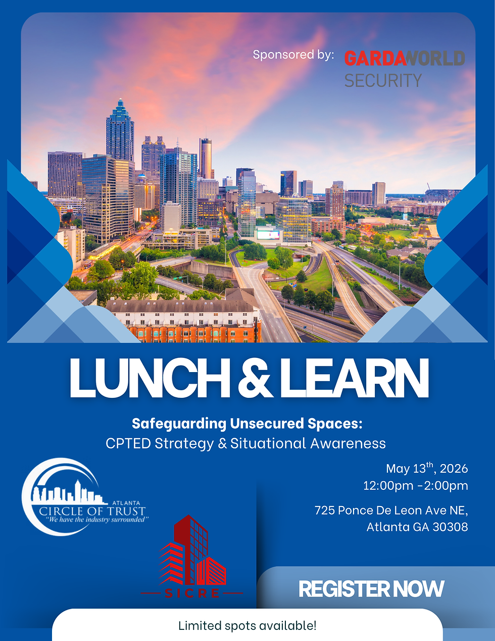 Lunch & Learn: CPTED Strategy & Situational Awareness