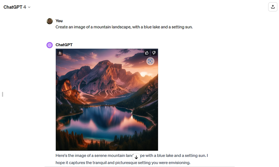 ChatGPT Plus Creates a Unique Image for Us