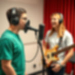 Voice lesson microphone, voice teacher, voice student class room for music lessons.jpg