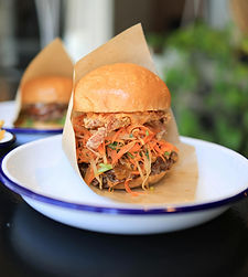 pulled pork on a bun