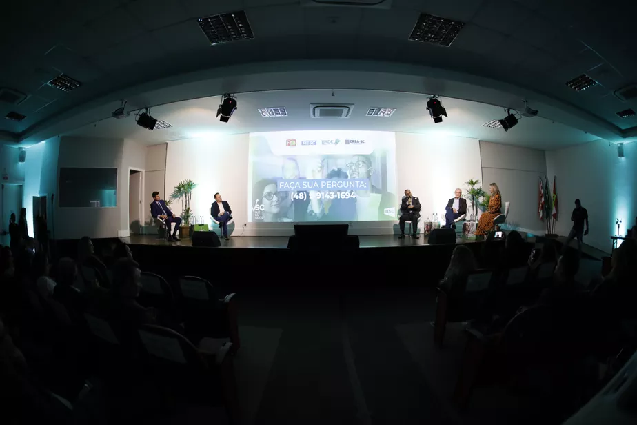 Painelistas no SC que Dá Certo. Foto: José Somensi
