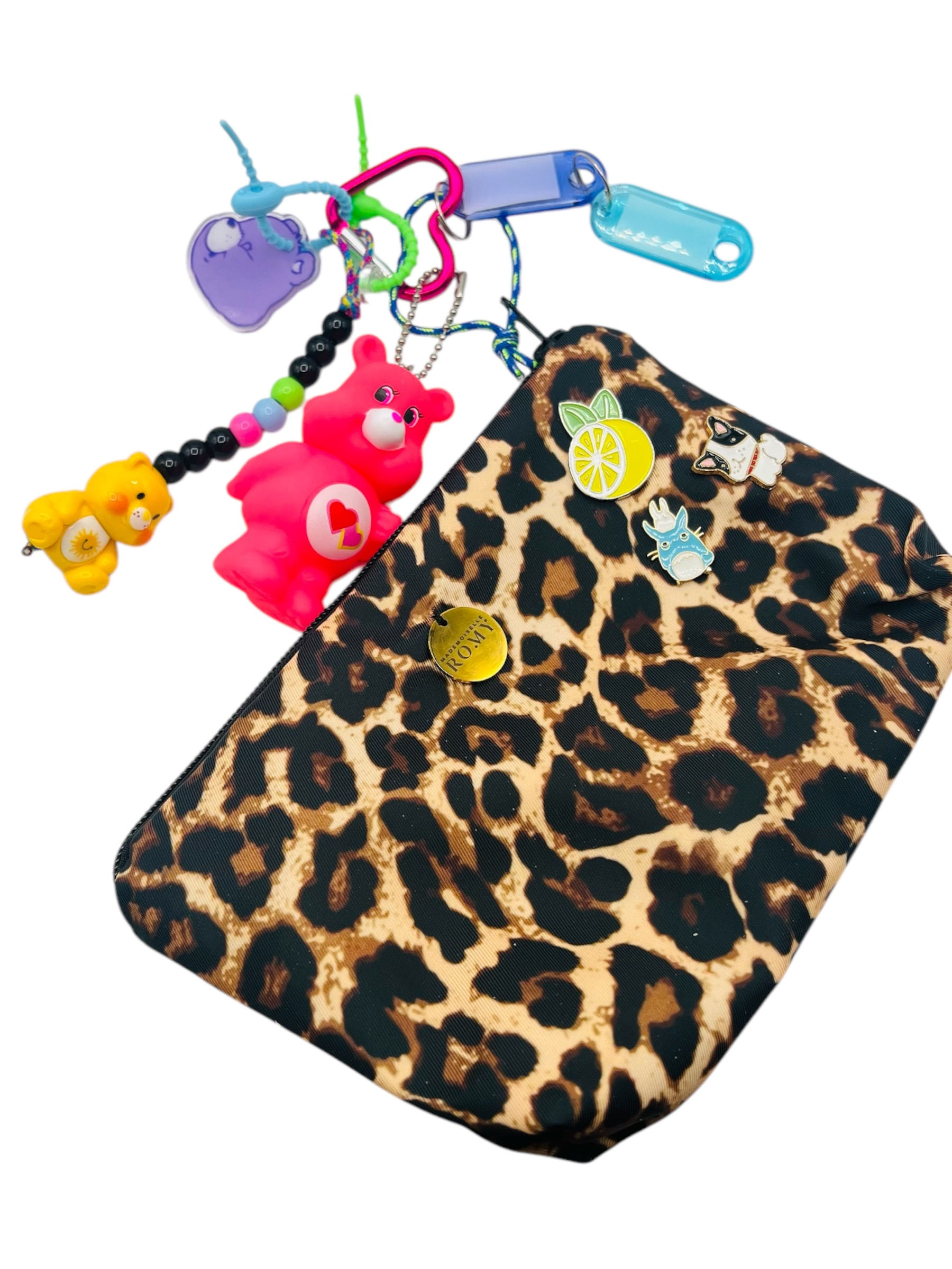 MON PORTE - CLES + POCHETTE LEOPARD