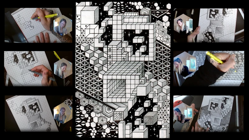 Sacred Geometry Drawing Class by Artwork by Katia