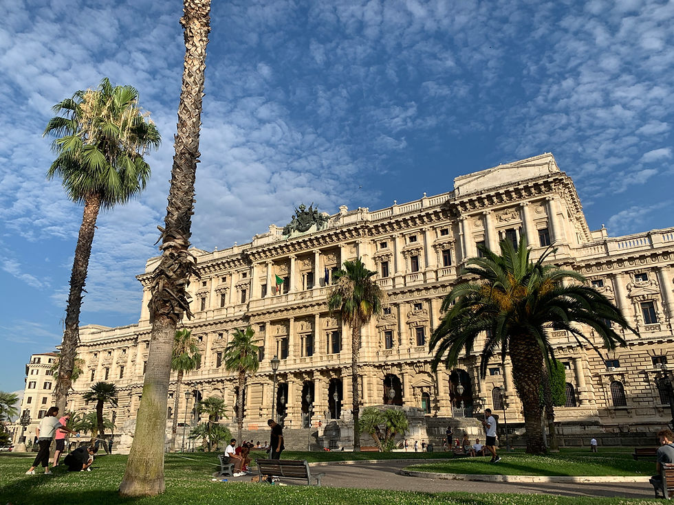 the Palazzo di Giustizia (Palace of Justice) in Rome, Italy.