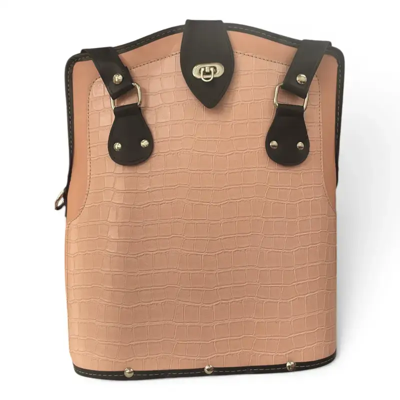 Bolsa prime CROCO SALMÃO (ponta) - níquel