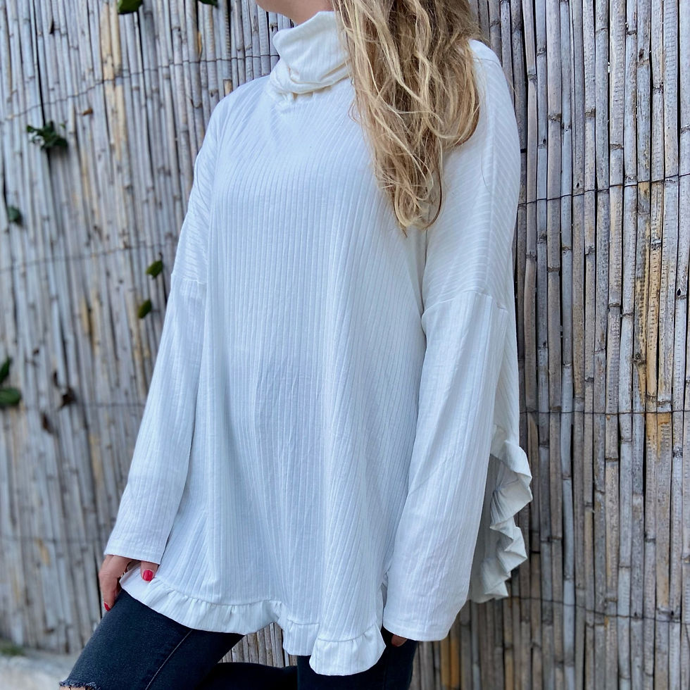 Miniatura: Polerón/remera morley con volados (sin cambio)
