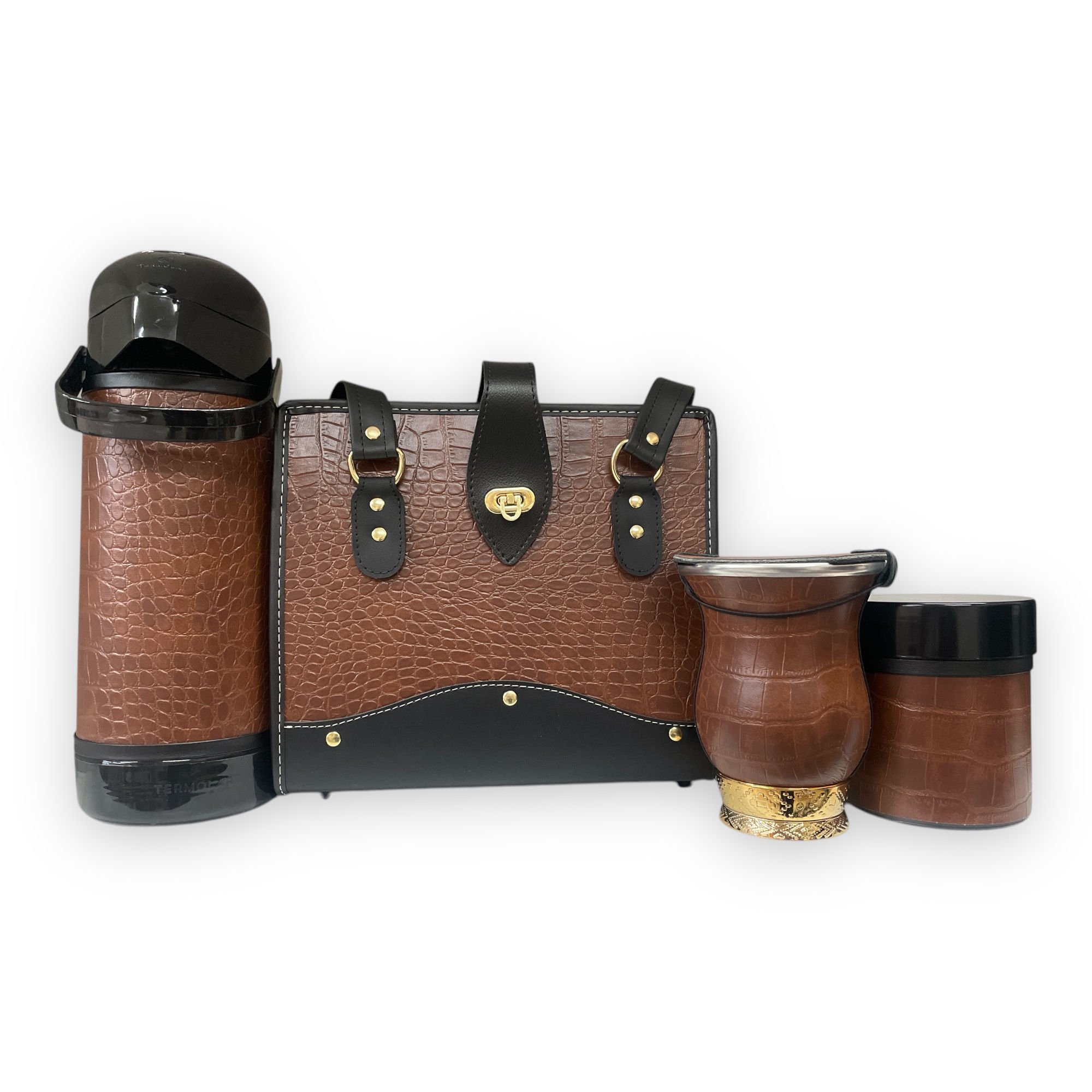 KIT BAG COBRA MARROM RÚSTICO