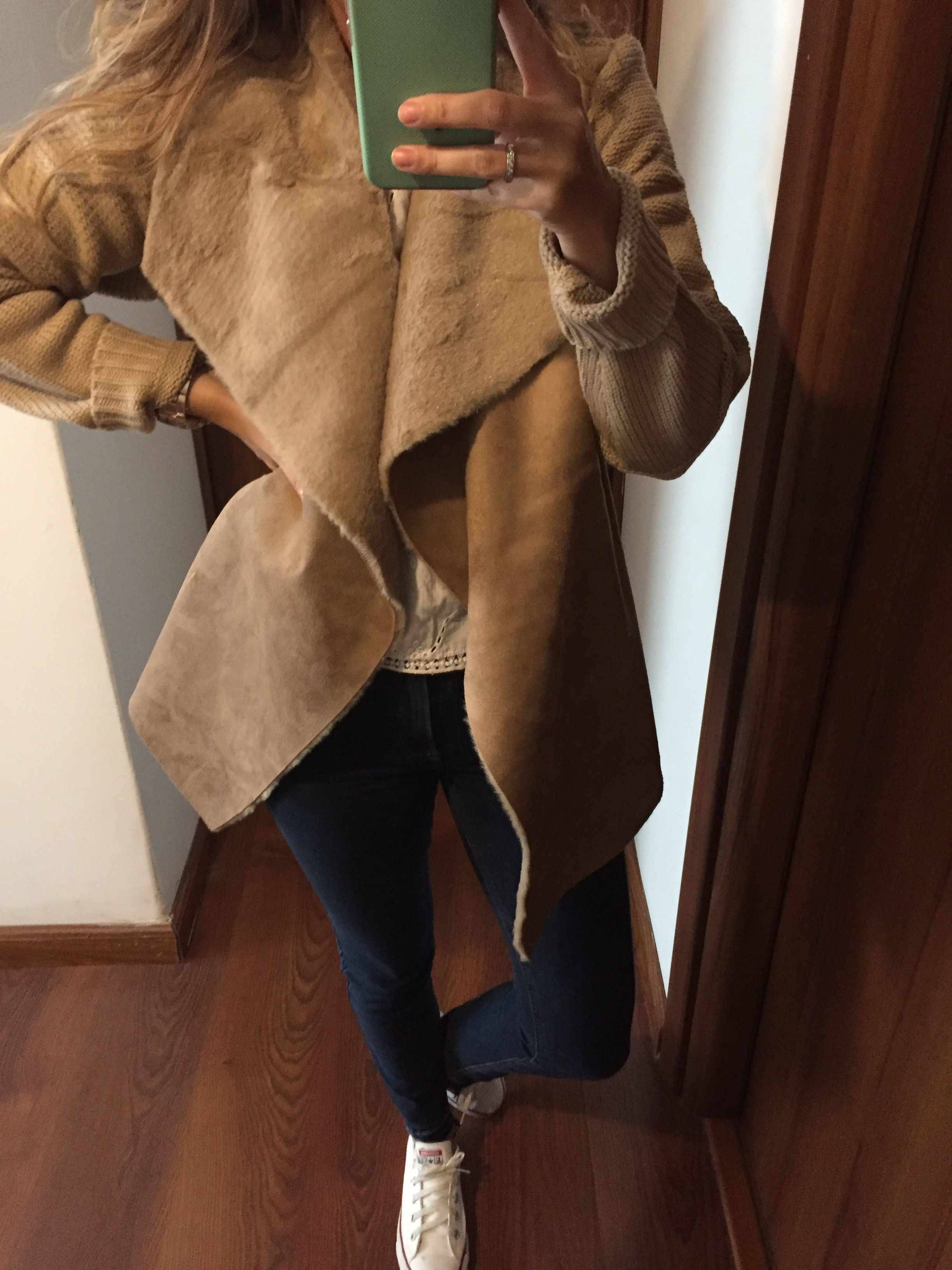 Tapado simil gamuza y piel