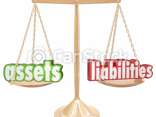 visualisation of assets and liabilities