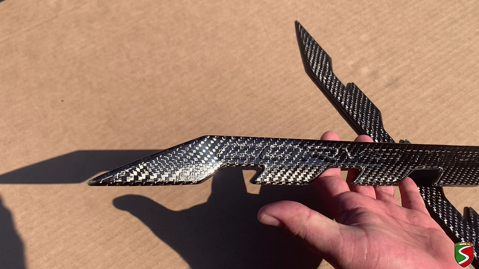 Thumbnail: 2020+ Corvette C8 Carbon Fiber Engine Cover Moldings
