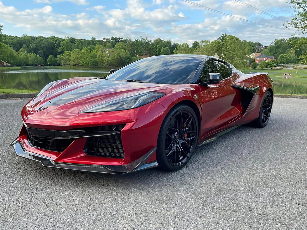 Thumbnail: 2024+ Corvette E-Ray Z06 Style 3pc Front Splitter (Various Price Options Avai)