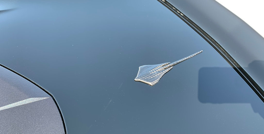 C8 Rear Badging 2020+ Corvette C8 Carbon Fiber Rear Stingray Emblem | Sigala Designs