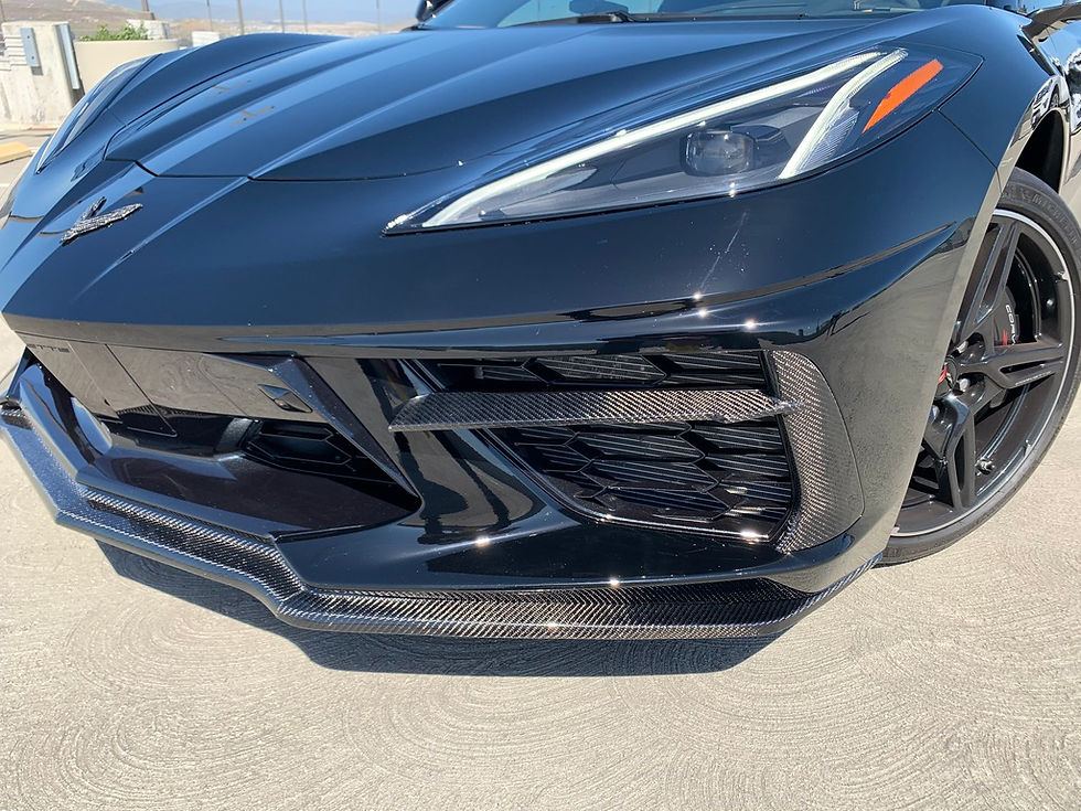 Thumbnail: 2020+ Corvette C8 Carbon Fiber Front Bumper Grille Bezels