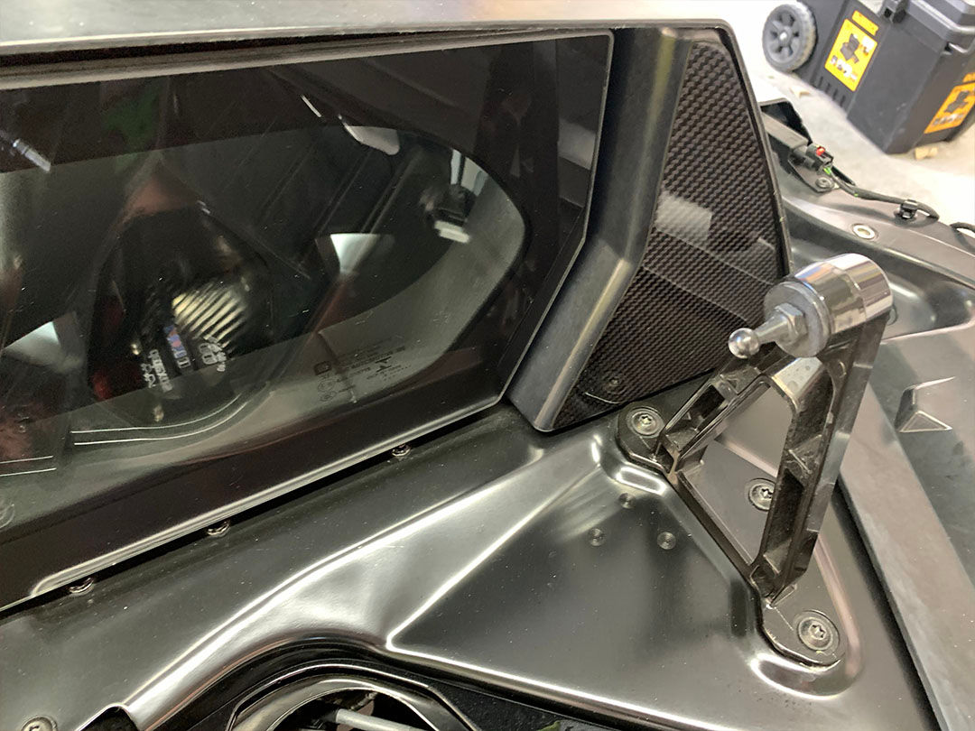 2020+ Corvette C8 Rear Window Carbon Fiber Plates