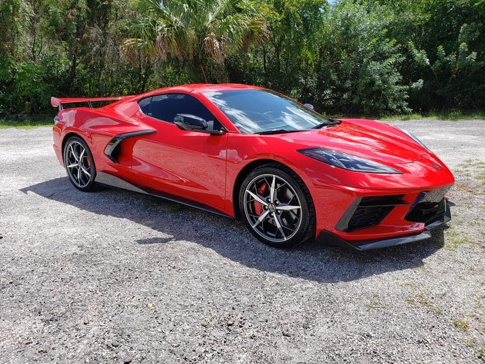 Thumbnail: 2020+ Corvette C8 Carbon Fiber or Carbon Forged 5VM OEM Style Front Splitter