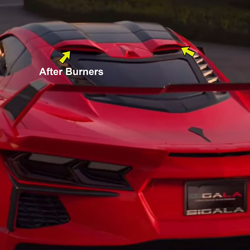 Thumbnail: 2020+ Corvette C8 Widebody RR Roof Set (4 pieces) for Coupe only