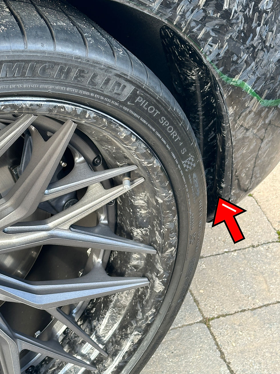 Thumbnail: 2023+ Corvette Z06 Splash Guards SET (Front & Rear)