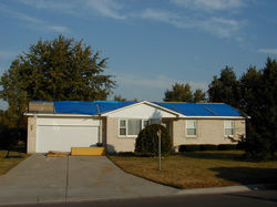 Before staining bricks