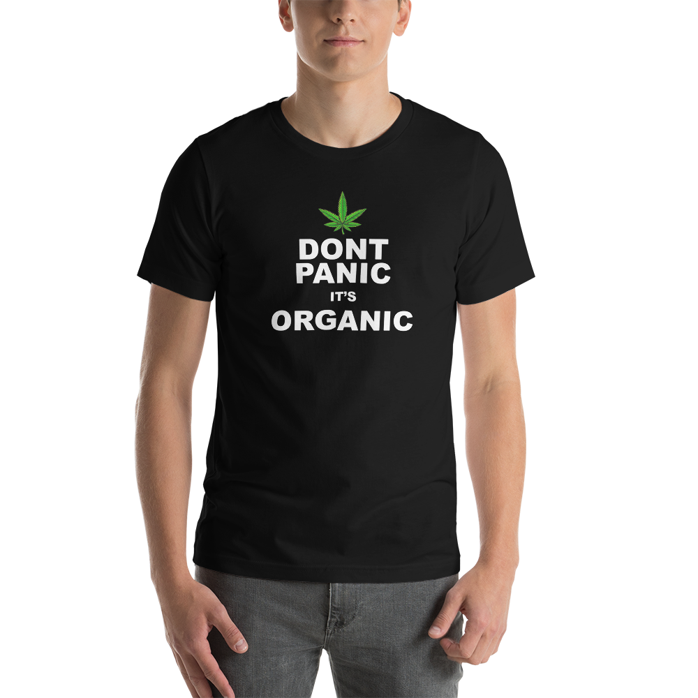 Don't Panic It's Organic Short-Sleeve Unisex T-Shirt
