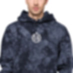 Thumbnail: Unisex Champion tie-dye hoodie - White Embroidery