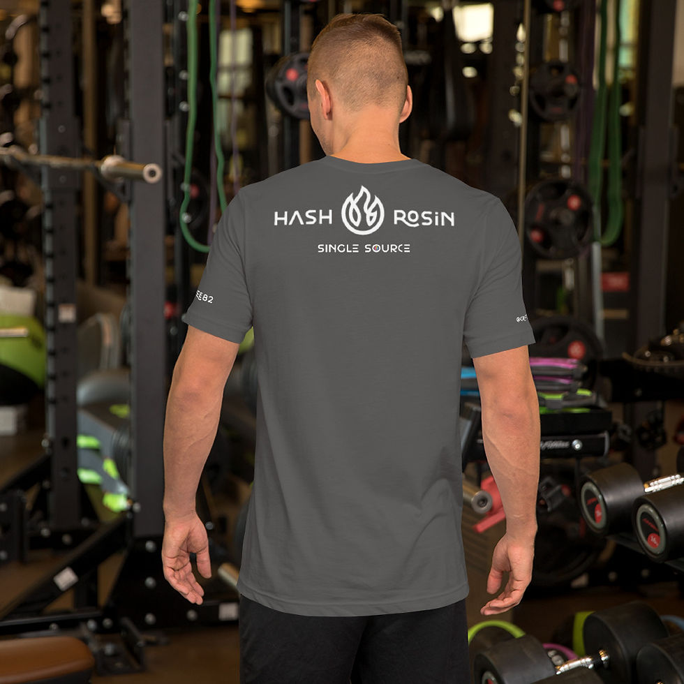 Thumbnail: Short-sleeve unisex t-shirt - Hash Rosin - Black