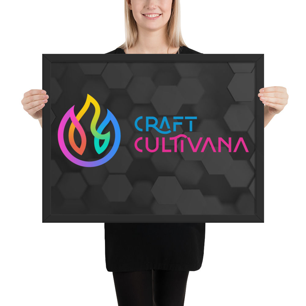 Craft Cultivana - Black Framed Poster - Horizontal