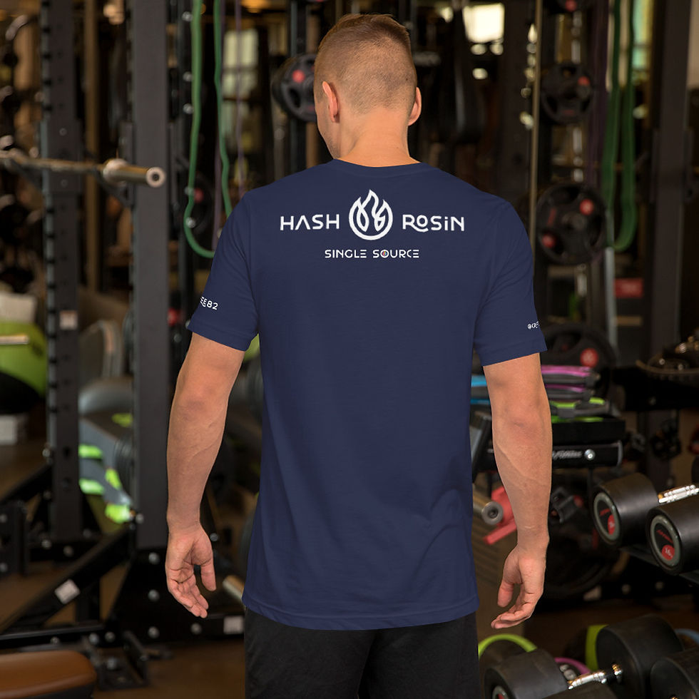 Thumbnail: Short-sleeve unisex t-shirt - Hash Rosin - Black