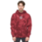 Thumbnail: Unisex Champion tie-dye hoodie - White Embroidery