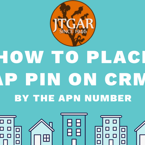 How to Place a Map Pin by APN in CRMLS