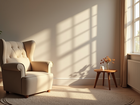 Comfortable Couch by a window
