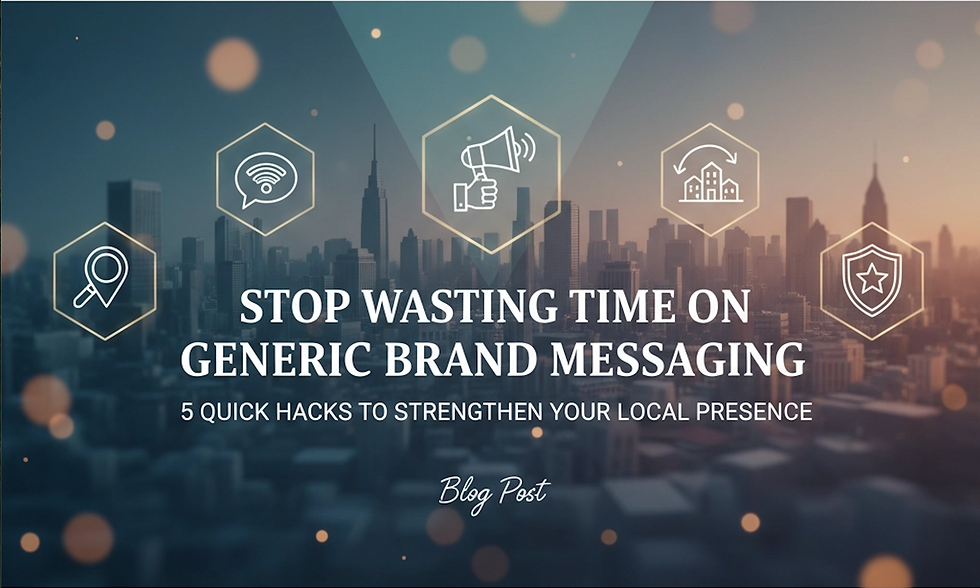 Stop wasting time on generic brand messaging