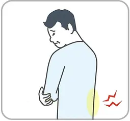尿管結石の男性