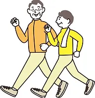 尿路結石の予防に運動する夫婦