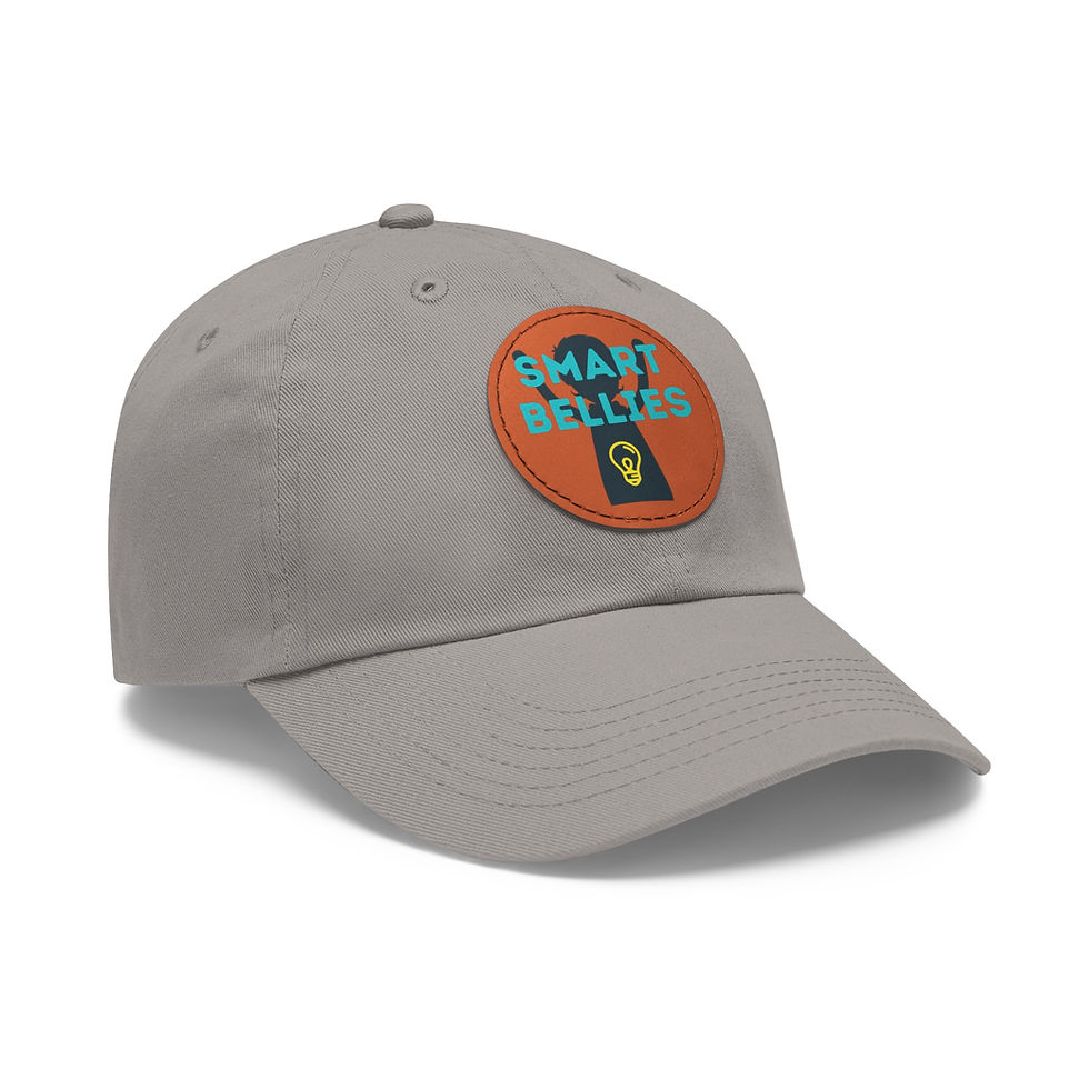 Thumbnail: Hat with Leather Patch (Round)