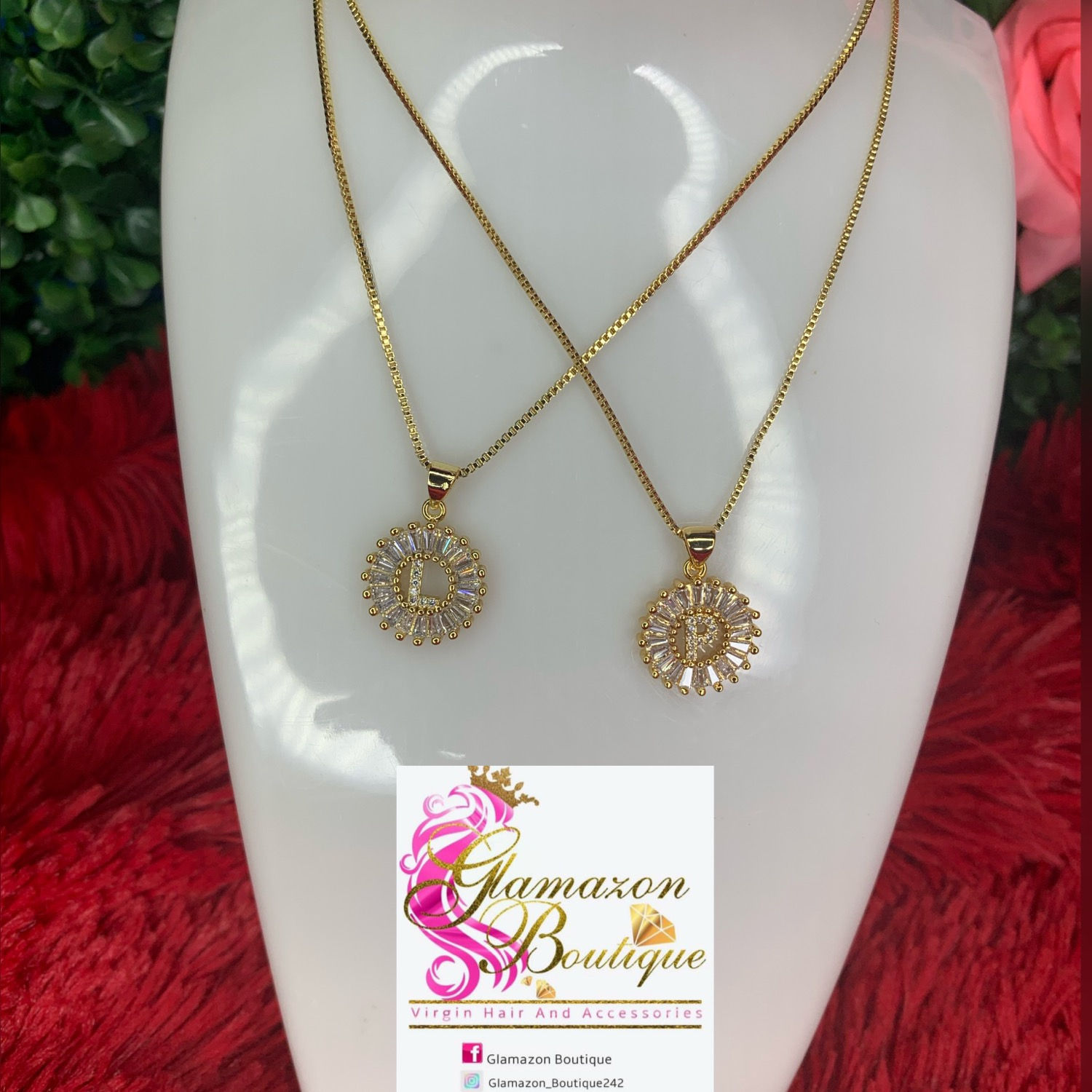 💎 letter Necklace pendant 