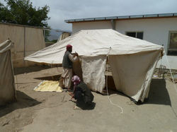 O- Installation of tents