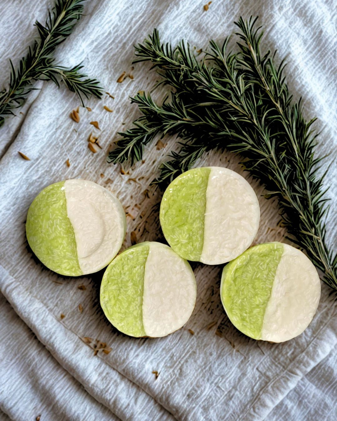 Shampoo Sólido de ROMERO Y ARGÁN/ CABELLO NORMAL/ FORTALECIMIENTO / ANTICASPA