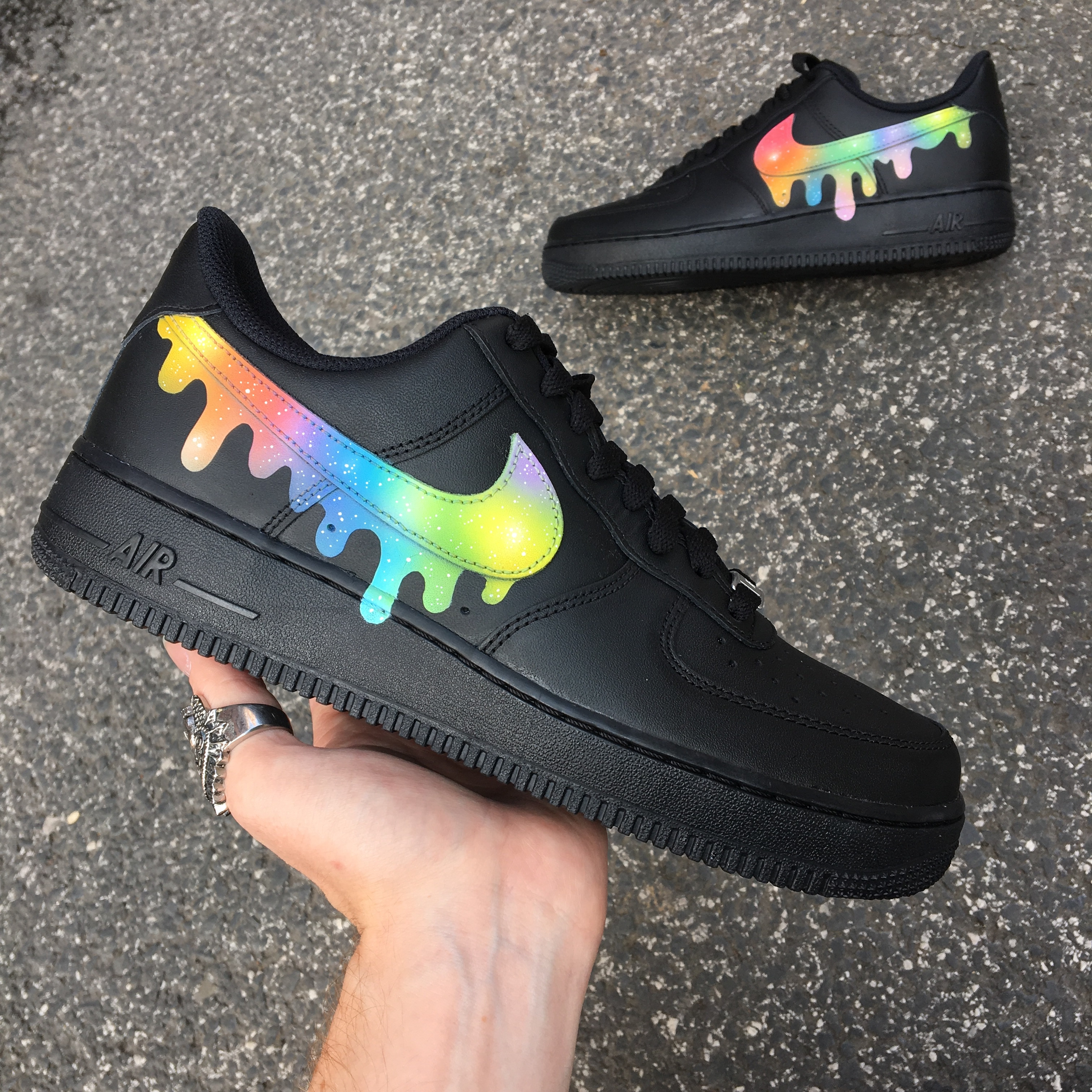 air force 1 rainbow drip