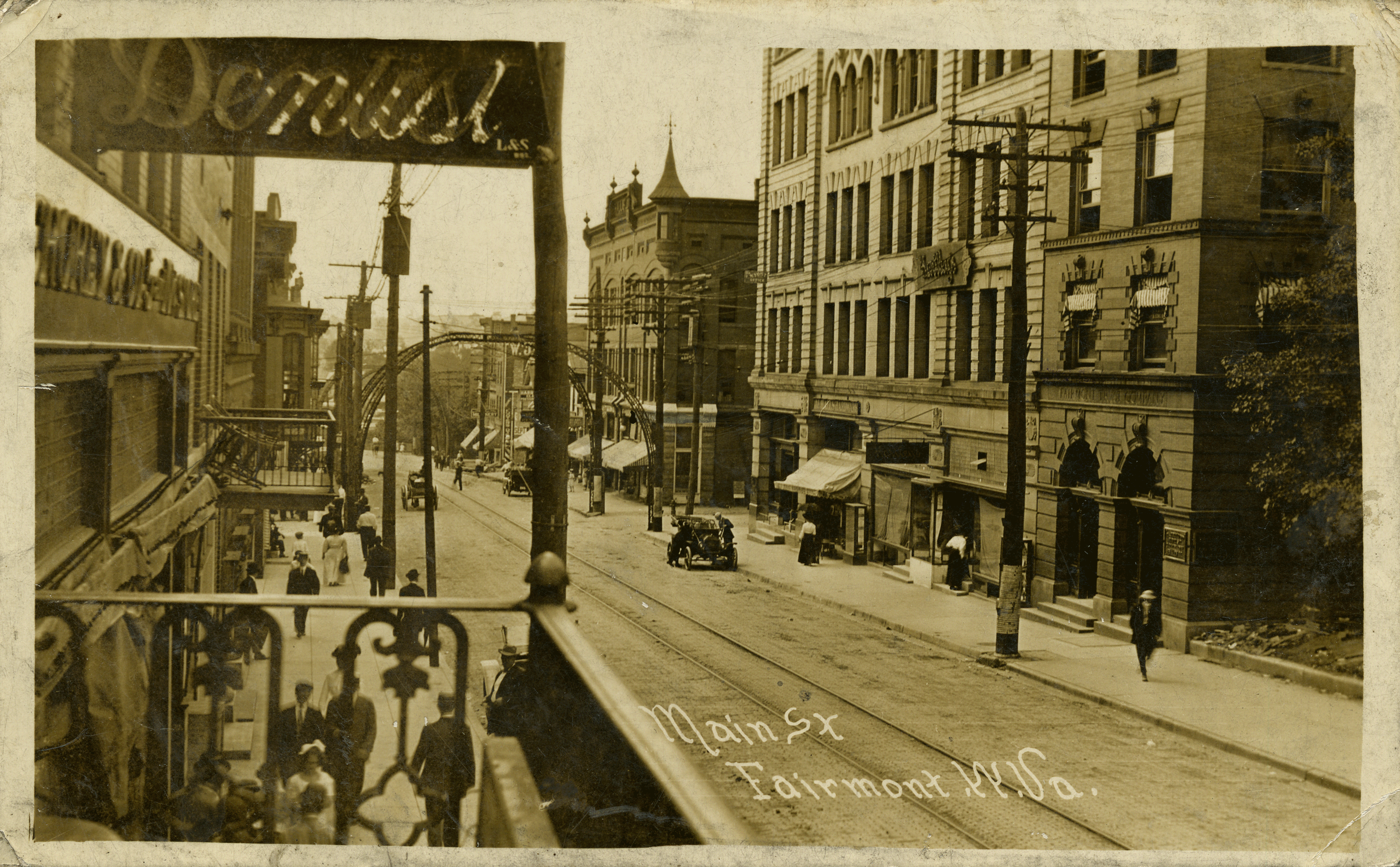 Downtown Fairmont Adams Street 200 block historical